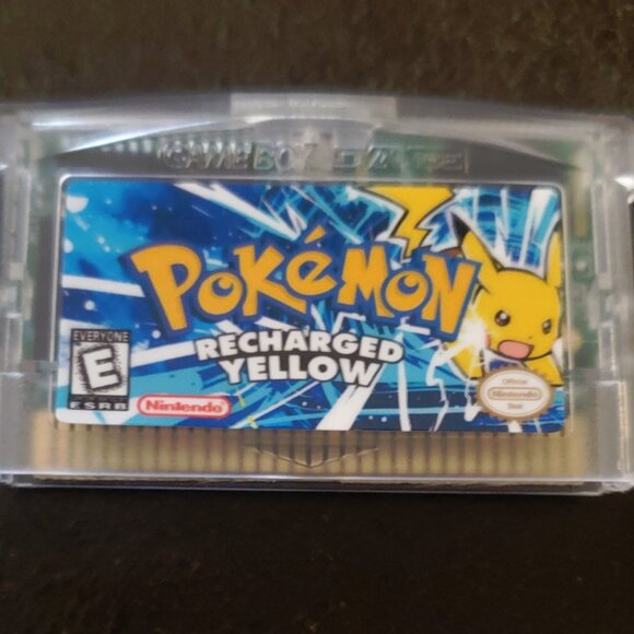 Pokemon Recharged Yellow GBA ROM Hack Video Game - Picture 1 of 10